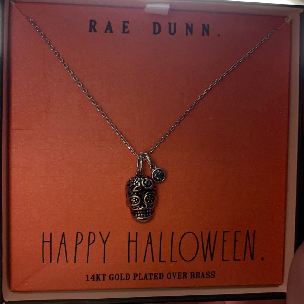 Rae Dunn Halloween necklace